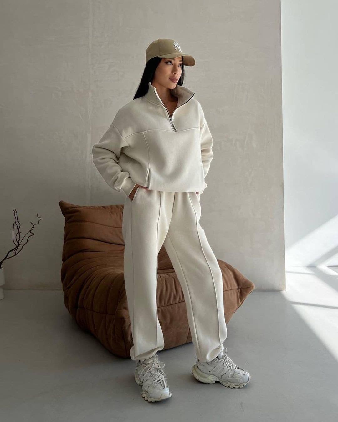 Contrast Panel Tracksuit Set